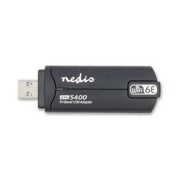 Netwerk-Dongel Wi-Fi AX5400 2.4/5/6 GHz (Triple Band) USB3.0 - Nedis
