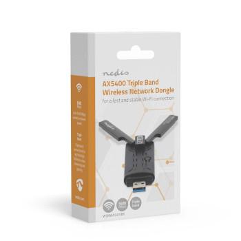 Netwerk-Dongel Wi-Fi AX5400 2.4/5/6 GHz (Triple Band) USB3.0 - Nedis
