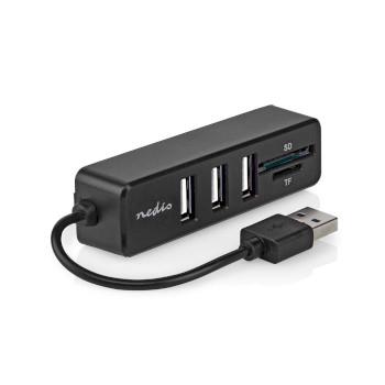 USB-Hub 1x USB-A 3x USB A Female 5-Poorts poort(en) USB 2.0 USB - Nedis