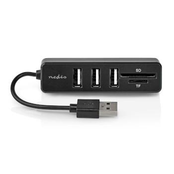 USB-Hub 1x USB-A 3x USB A Female 5-Poorts poort(en) USB 2.0 USB - Nedis