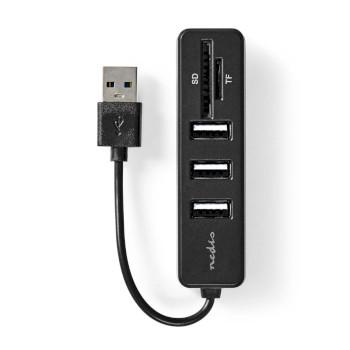 USB-Hub 1x USB-A 3x USB A Female 5-Poorts poort(en) USB 2.0 USB - Nedis