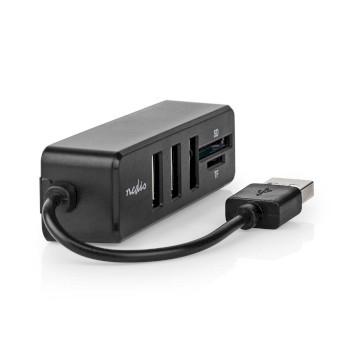 USB-Hub 1x USB-A 3x USB A Female 5-Poorts poort(en) USB 2.0 USB - Nedis