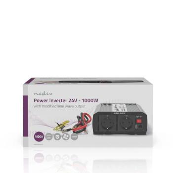 Omvormer Gemodificeerde Sinusgolf Ingangsvoltage: 24 V DC Apparaat - Nedis