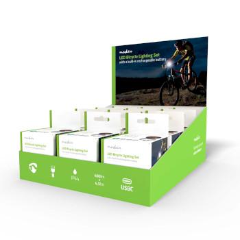Fietslamp Batterij Gevoed 5 V DC 3 W Incl. batterij(en) - Nedis
