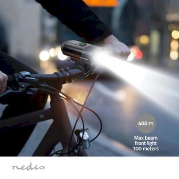 Fietslamp Batterij Gevoed 5 V DC 3 W Incl. batterij(en) - Nedis