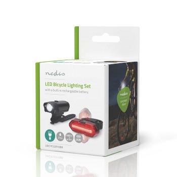 Fietslamp Batterij Gevoed 5 V DC 3 W Incl. batterij(en) - Nedis