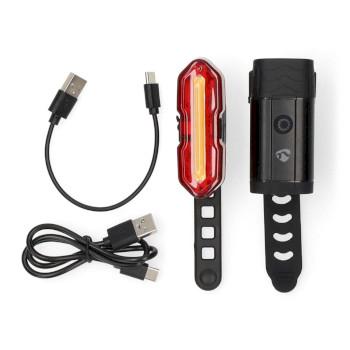 Fietslamp Batterij Gevoed 5 V DC 3 W Incl. batterij(en) - Nedis