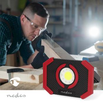 Werklamp 10 W Batterij Gevoed 5 V DC N/A Oplaadbaar Lichtduur: - Nedis