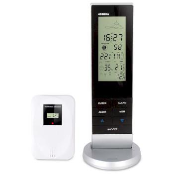 Weerstation met draadloze sensor Zwart / Zilver - Alecto