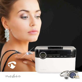 Ultrasone Juwelenreiniger Netvoeding 220 - 240 V AC 50/60 Hz Euro / - Nedis