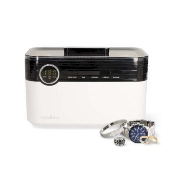 Ultrasone Juwelenreiniger Netvoeding 220 - 240 V AC 50/60 Hz Euro / - Nedis