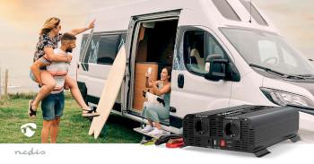 Omvormer Pure Sinusgolf Ingangsvoltage: 12 V DC Apparaat stroomoutput: - Nedis