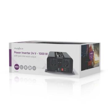 Omvormer Pure Sinusgolf Ingangsvoltage: 24 V DC Apparaat stroomoutput: - Nedis