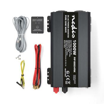 Omvormer Pure Sinusgolf Ingangsvoltage: 24 V DC Apparaat stroomoutput: - Nedis