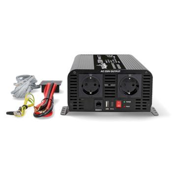 Omvormer Pure Sinusgolf Ingangsvoltage: 24 V DC Apparaat stroomoutput: - Nedis