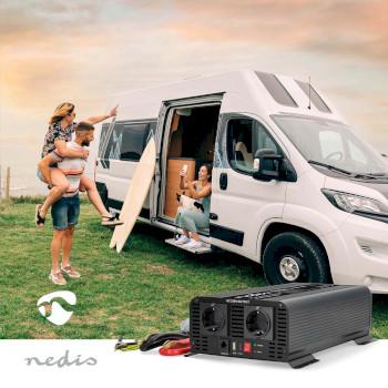 Omvormer Pure Sinusgolf Ingangsvoltage: 12 V DC Apparaat stroomoutput: - Nedis