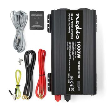 Omvormer Pure Sinusgolf Ingangsvoltage: 12 V DC Apparaat stroomoutput: - Nedis