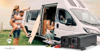 Omvormer Pure Sinusgolf Ingangsvoltage: 12 V DC Apparaat stroomoutput: - Nedis