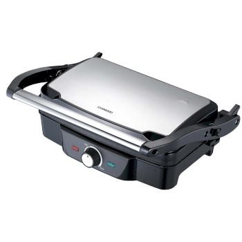 Panini / Tafelgrill 1600W Zwart / Roestvrijstalen bovenbehuizing - MELISSA