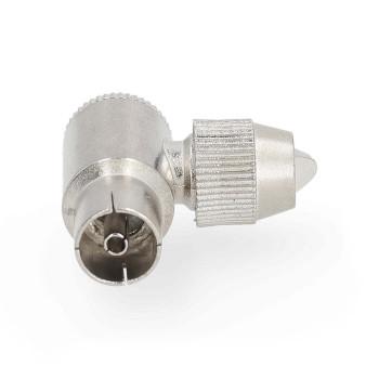 IEC (Coax) Connector 90 Gehoekt Female Vernikkeld 75 Ohm - Nedis