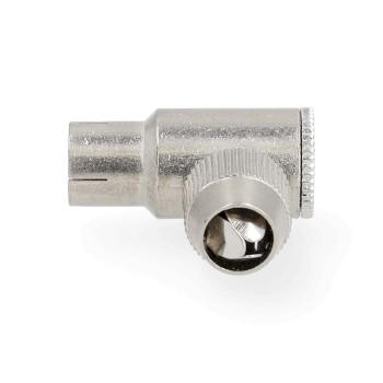 IEC (Coax) Connector 90 Gehoekt Female Vernikkeld 75 Ohm - Nedis