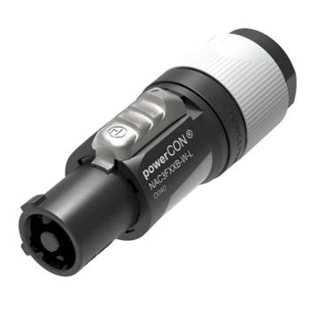 NAC3FXXB-W-L vergrendelbare AC-netkabelconnector - Neutrik