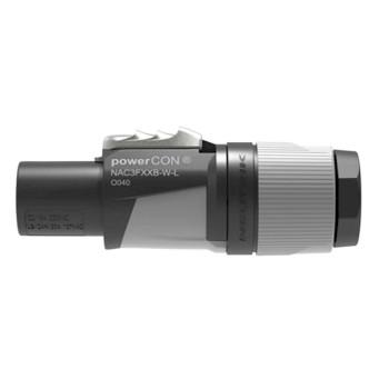 NAC3FXXB-W-L vergrendelbare AC-netkabelconnector - Neutrik