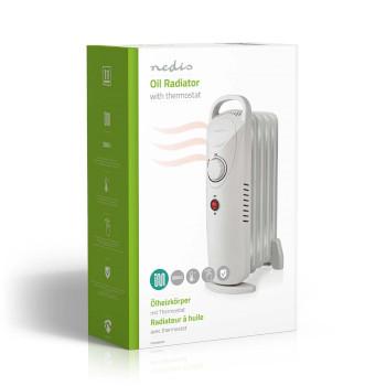 Mobiele Olieradiator 500 W 5 Vinnen Instelbare thermostaat 1 - Nedis