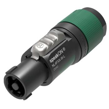 4 pole speakON cable connector, screw terminal assembly, chuck type strain - Neutrik