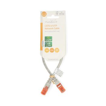 CAT6 Netwerkkabel RJ45 Male RJ45 Male U/UTP 0.25 m Rond PVC - Nedis