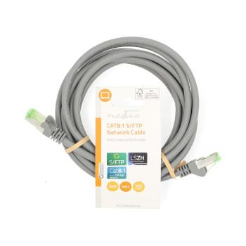 Cat 8.1 Netwerkkabel S/FTP RJ45 Male RJ45 Male 3.00 m Rond - Nedis