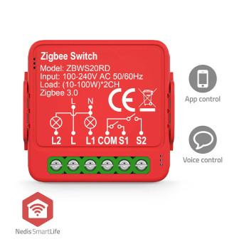 SmartLife Modules Zigbee 3.0 2x100 W Kroonsteen App beschikbaar - Nedis