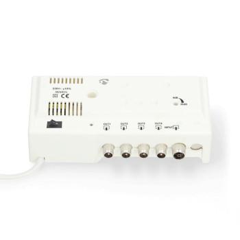 CATV-Versterker Versterking: 20 dB 47 - 694 MHz Outputs: 4 - Nedis