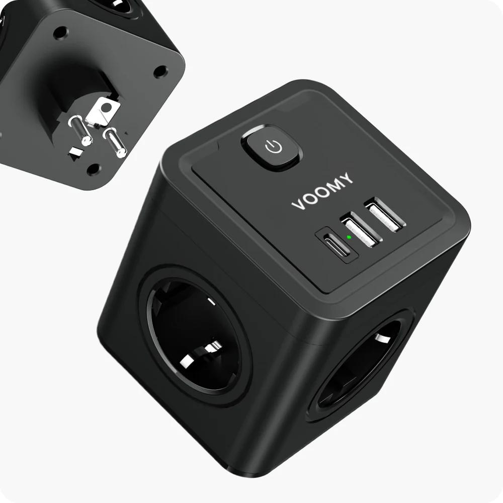Stopcontact met USB (max. 5 V 3,4 A) Schuko-stopcontact USB embedded system 55 gewoon wit glanzend wandcontactdoos, slechts 32 mm diep (USB B wit (3,4 A