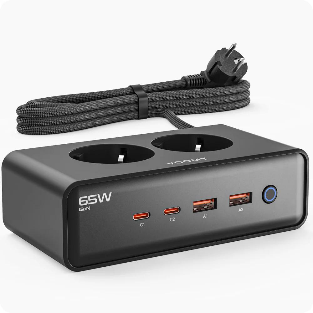 Stekkerdoos - 2-voudig - USB