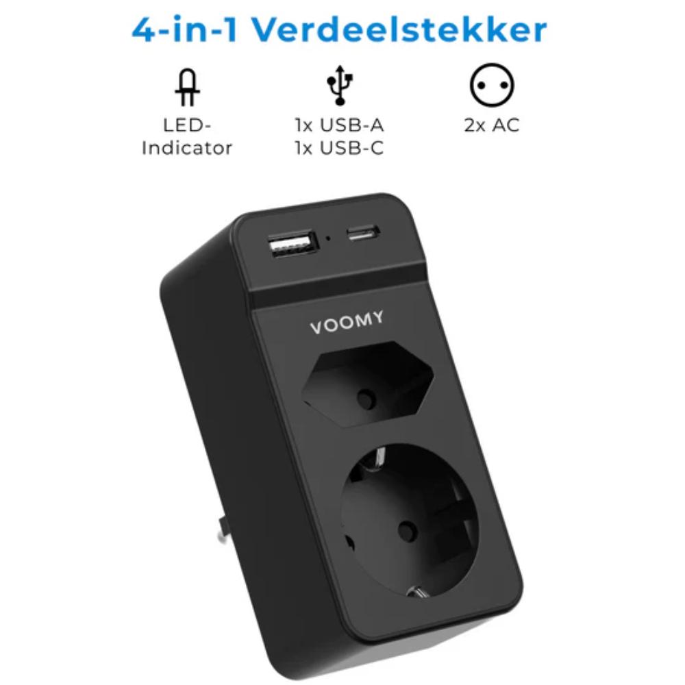 Zonder randaarde - Zwart - Voomy
