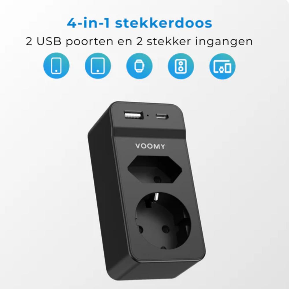 Zonder randaarde - Zwart - Voomy