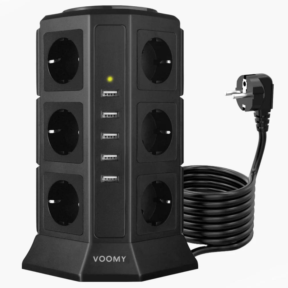 Stekkerdoos - 12-voudig - USB