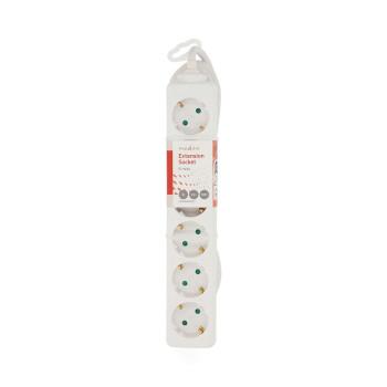 Stekkerdoos Randaarde stekker / Type F (CEE 7/7) 6-wegs 3.00 m - Nedis