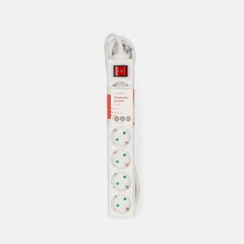 Stekkerdoos Randaarde stekker / Type F (CEE 7/7) 6-wegs 3.00 m - Nedis