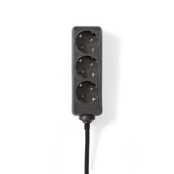 Stekkerdoos Randaarde stekker / Type F (CEE 7/7) 3-wegs 5.00 m - Nedis