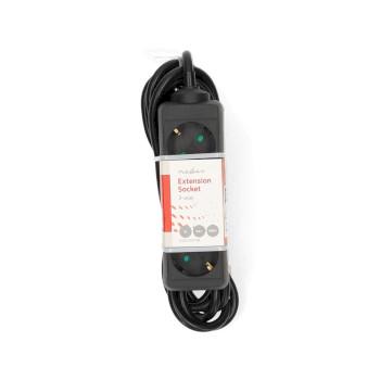 Stekkerdoos Randaarde stekker / Type F (CEE 7/7) 3-wegs 3.00 m - Nedis