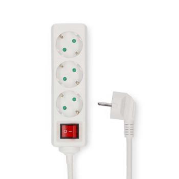 Stekkerdoos Randaarde stekker / Type F (CEE 7/7) 3-wegs 5.00 m - Nedis