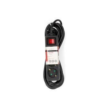 Stekkerdoos Randaarde stekker / Type F (CEE 7/7) 3-wegs 5.00 m - Nedis