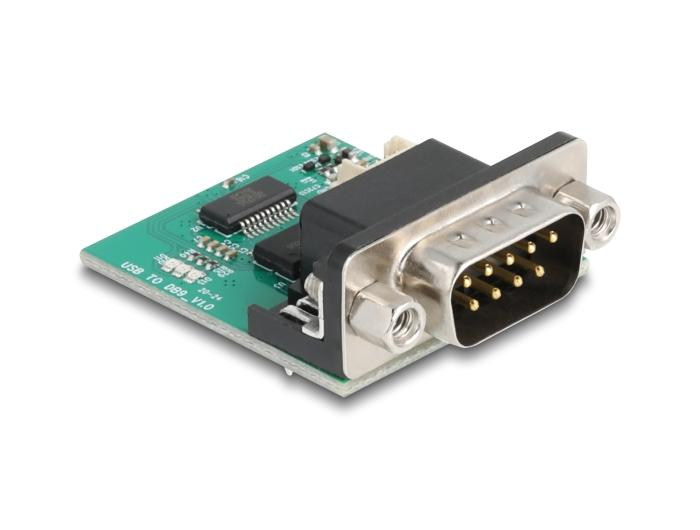 Delock USB-naar-RS-232-converter FTDI FT231XS USB 2.0 Stiftheader naar D-SUB