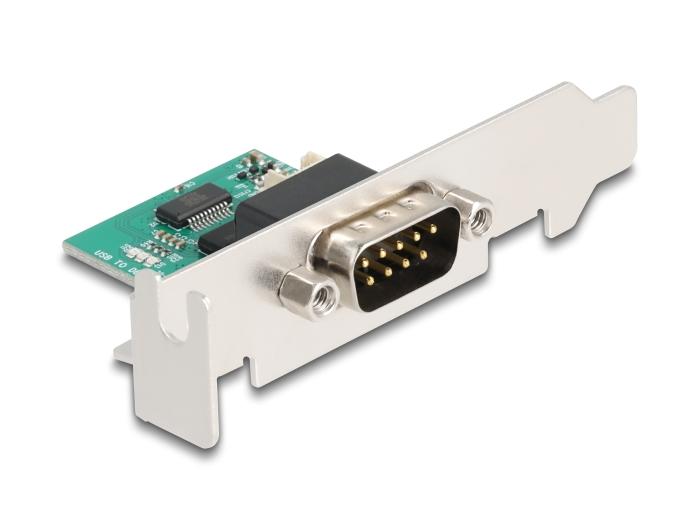 Delock USB-naar-RS-232-converter FTDI FT231XS USB 2.0 Stiftheader naar D-SUB