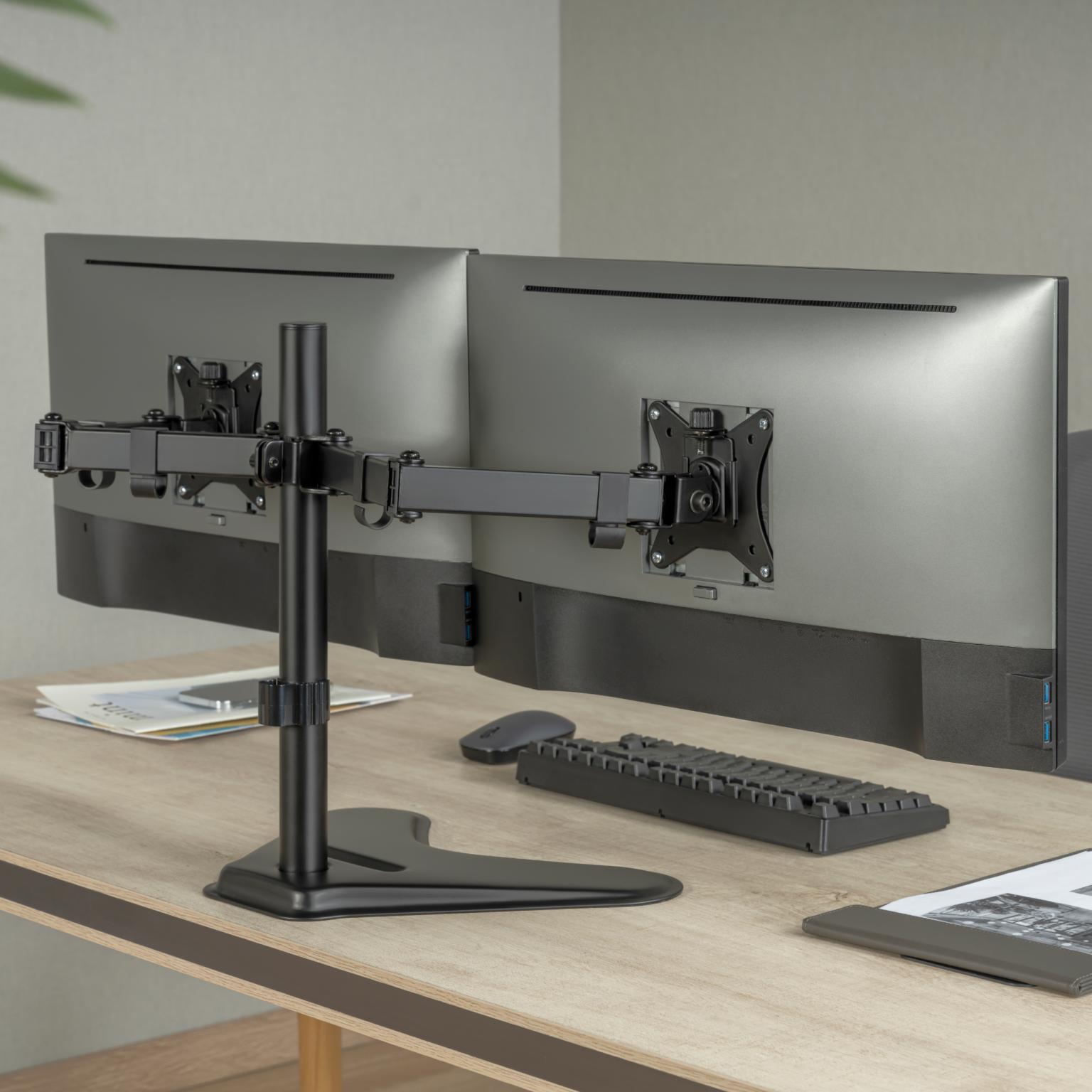 Monitor beugel - 2 schermen - Allteq - Monitorarm