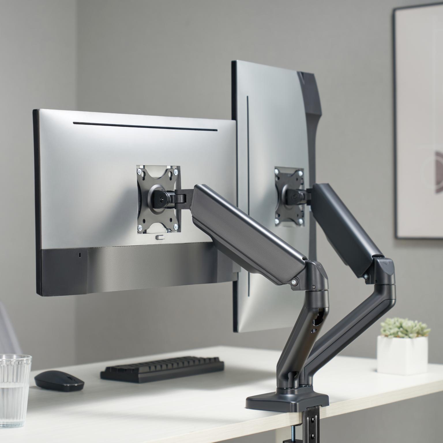 Monitor beugel - 2 schermen - Allteq - Monitorarm