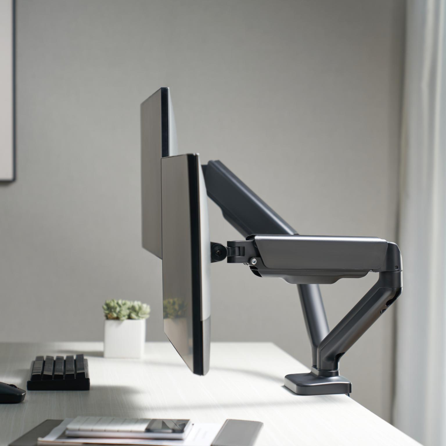 Monitor beugel - 2 schermen - Allteq - Monitorarm