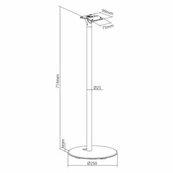 Speakerbeugel Geschikt voor: Sonos® Era300 Standaard 5 kg Vast - Nedis